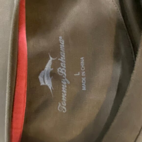 Tommy Bahama Mens Brown Lyocell Polyester Blend Short Sleeve T-Shirt Size - Picture 3 of 3